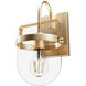Karloff 1 Light 7.5 inch Alturas Gold Wall Sconce Wall Light