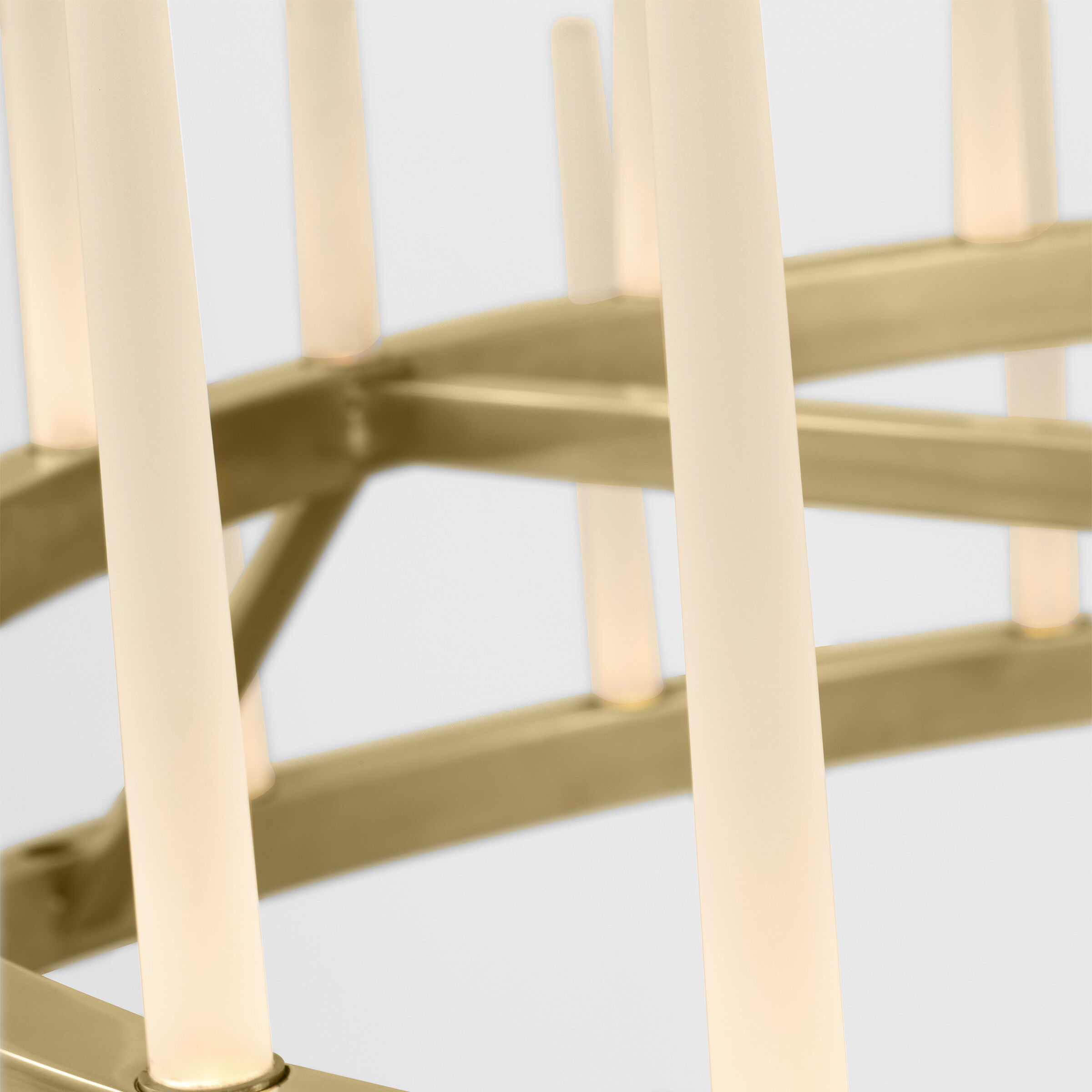 Sean Lavin Sagrada LED 49 inch Hand-Rubbed Antique Brass Two-Tier Chandelier Ceiling Light