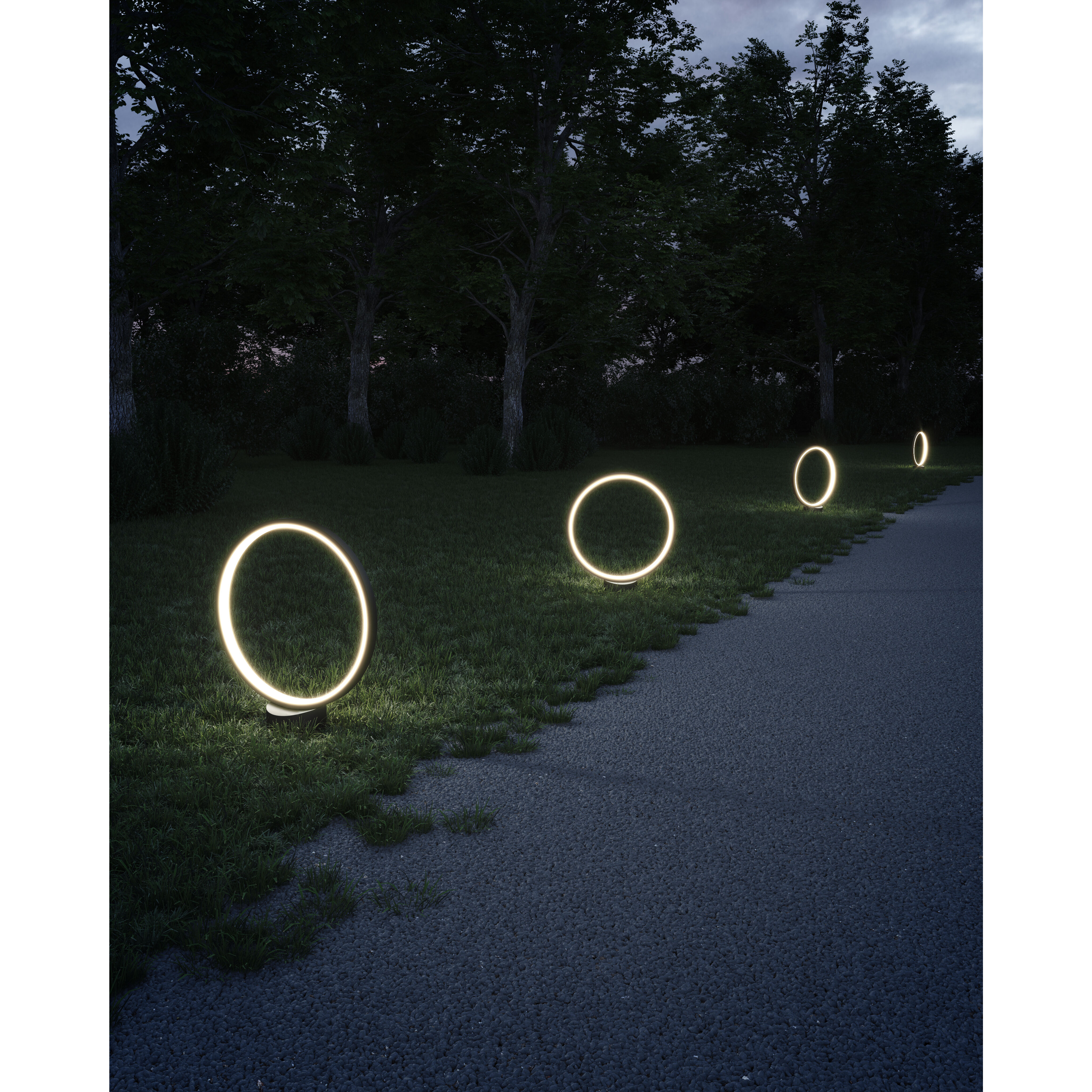 Parc 12 6 watt Black Exterior Low Voltage Landscape