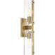 Latitude 2 Light 4.5 inch Brushed Gold Wall Sconce Wall Light