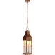 Vincent LED 7 inch Weathered Copper Outdoor Pendant, Medium
