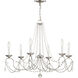 Pennington 6 Light 28 inch Brushed Nickel Chandelier Ceiling Light