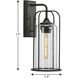 Watch Hill 1 Light 17 inch Textured Black Outdoor Wall Lantern