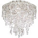 Circulus 4 Light Heirloom Silver Flush Mount Ceiling Light in Optic