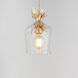 Paloma 1 Light 7.75 inch Gold Leaf Single Pendant Ceiling Light