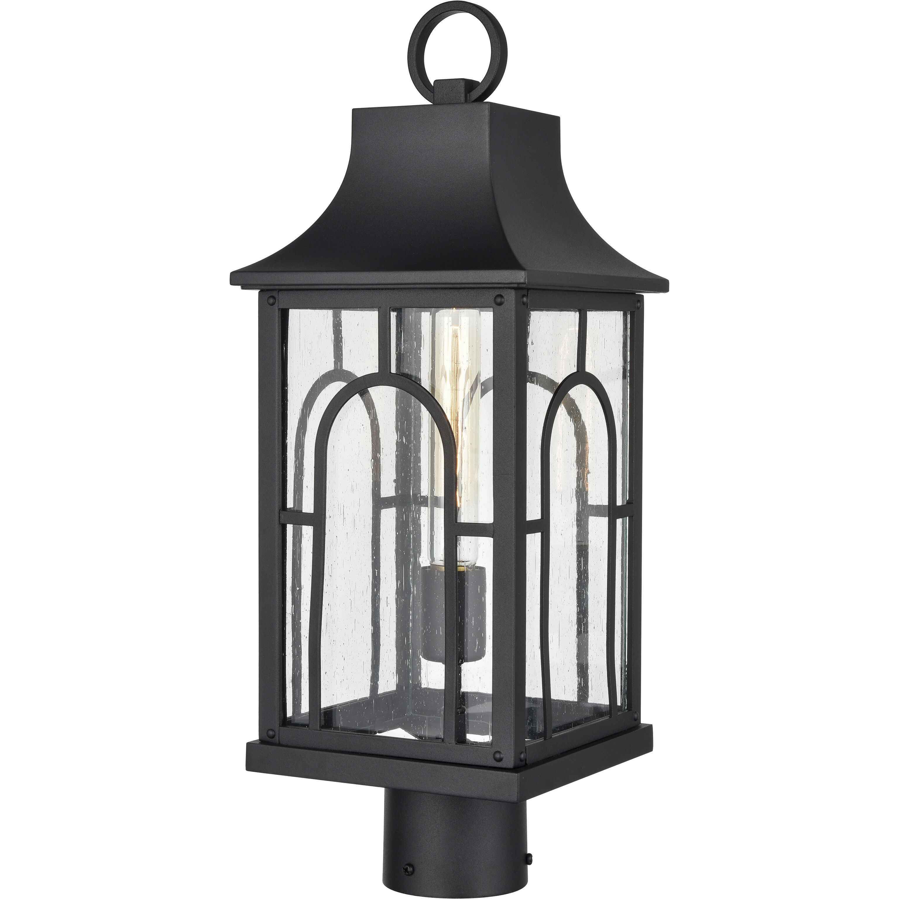 Triumph 1 Light 19.75 inch Textured Black Outdoor Post Light