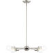 Lansdale 5 Light 19 inch Brushed Nickel with Bronze Accents Chandelier Ceiling Light