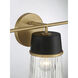 Stamford 3 Light 24 inch Legacy Brass Vanity Light Wall Light