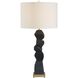 Demelo 31 inch 150 watt Walnut and Antique Brass Table Lamp Portable Light