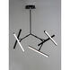 Robotica LED 26.5 inch Black Multi-Light Pendant Ceiling Light