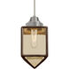 Bravo 1 Light Satin Nickel Pendant Ceiling Light