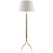 Circus 66.5 inch 150 watt Natural and Brushed Brass Floor Lamp Portable Light