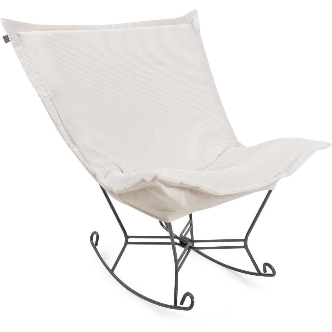 Pana 40 inch Natural Puff Rocker Ottoman