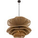 Mireth 6 Light 30 inch Dark Bronze Pendant Ceiling Light