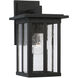 Barrett 1 Light 12.25 inch Black Outdoor Wall Lantern