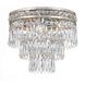 Mercer 3 Light 12 inch Olde Silver Flush Ceiling Light