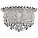 Trilliane Strands 8 Light 25 inch Polished Stainless Steel Flush Mount Ceiling Light in Radiance
