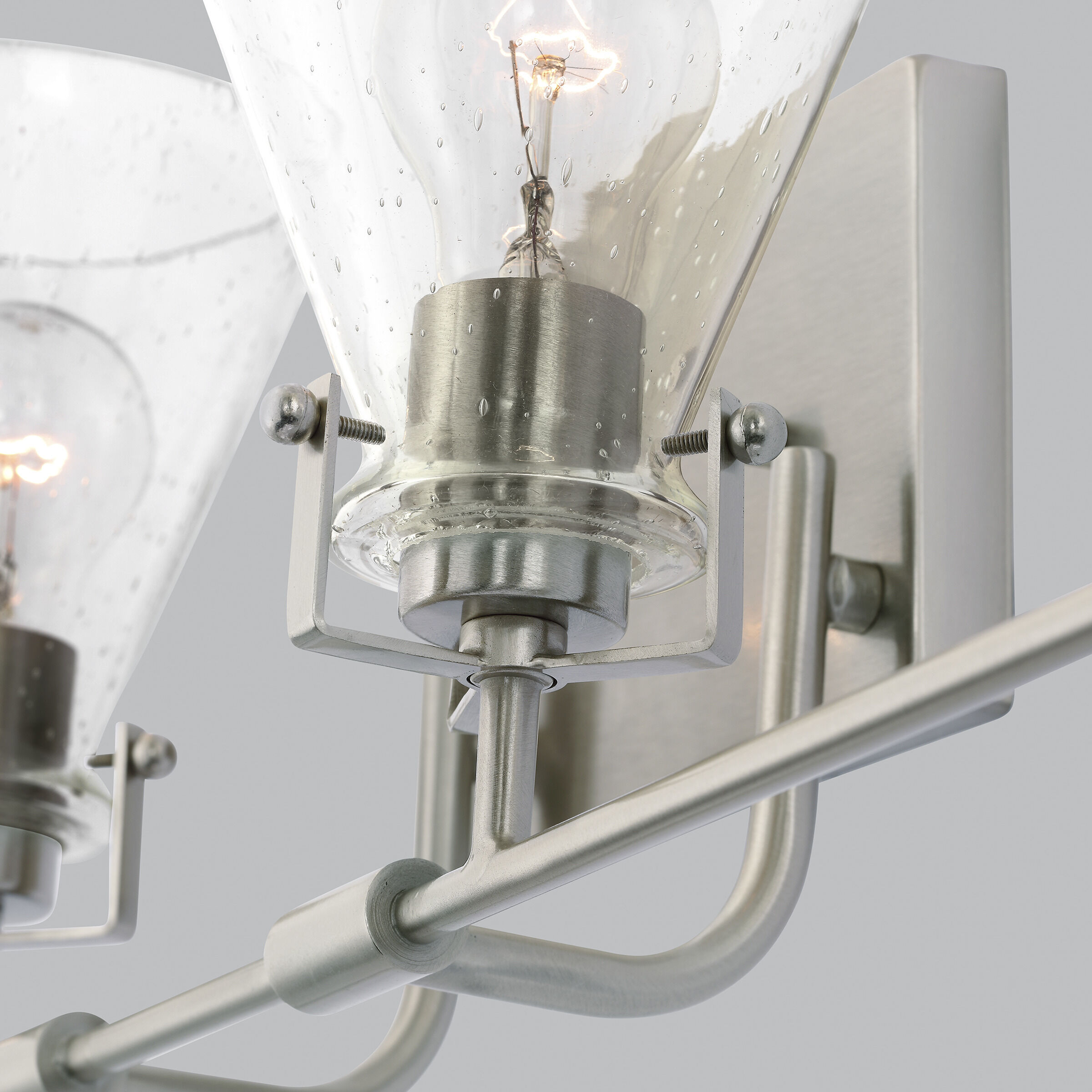 Jaden Bath Vanity Wall Sconce Wall Light in Brushed Nickel