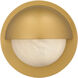 Harlowe 1 Light 8 inch Nouveau Painted Weathered Brass Outdoor Wall Lantern