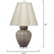 Agnes 23 inch 150.00 watt Blown Glass Taupe Table Lamp Portable Light