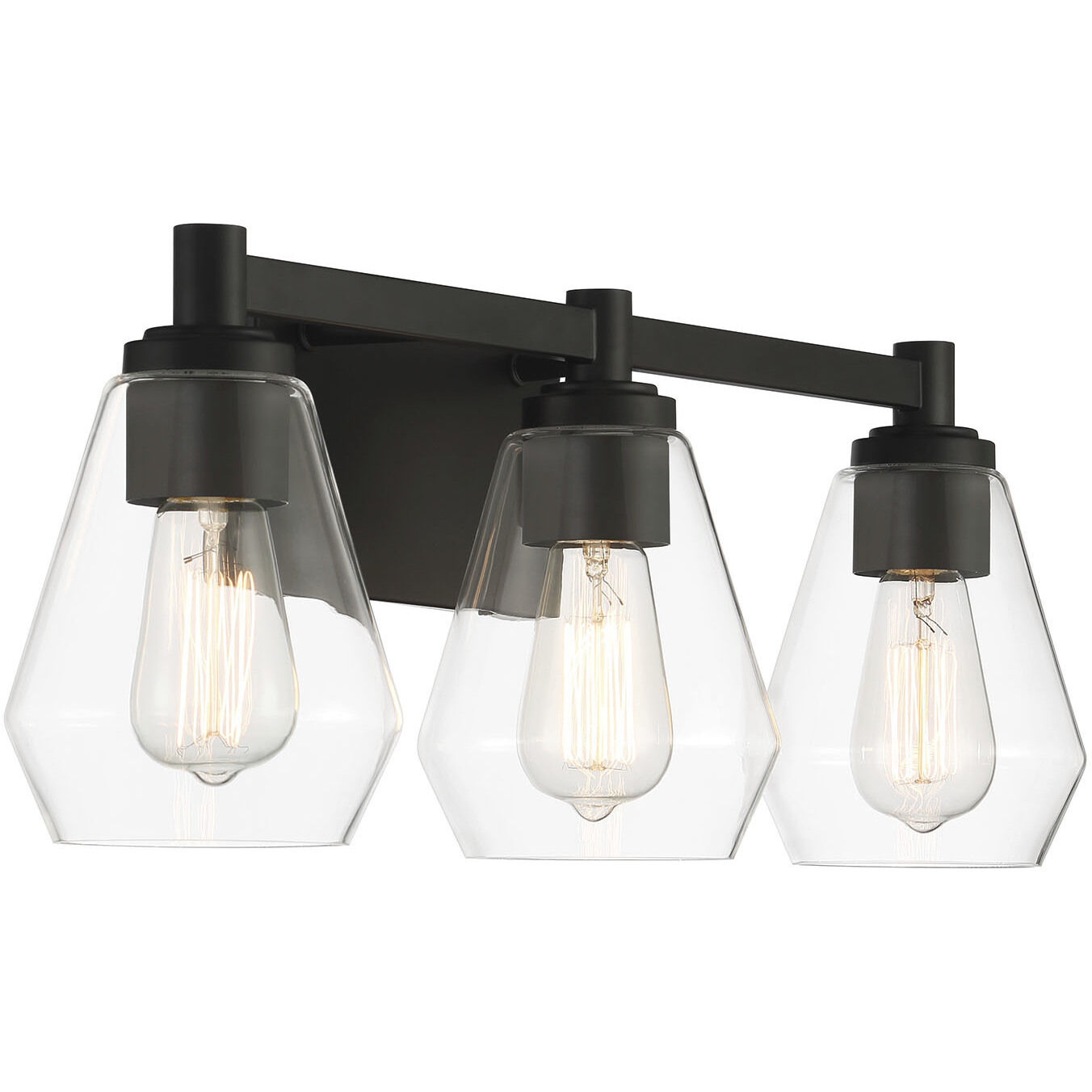 Clarity 3 Light 24 inch Coal Bath Vanity Wall Light