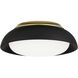 Vantage LED 12 inch Coal /Honey Gold Flush Mount Ceiling Light in Coal/Honey Gold