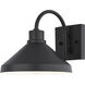 Highland Park 1 Light 8.25 inch Matte Black and White Outdoor Wall