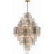 Addis 20 Light 31.5 inch Aged Brass Chandelier Ceiling Light in Autumn