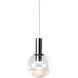 Artisan Collection/SIENNA Series 4.75 inch Polished Chrome Pendant Ceiling Light