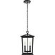Berks 2 Light 6 inch Black Outdoor Pendant