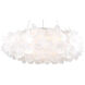 Fluffy LED 33.44 inch Brushed Nickel Pendant Ceiling Light in 33in.