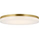 Sean Lavin Wyatt LED 16 inch Natural Brass Flush Mount Ceiling Light, Integrated LED