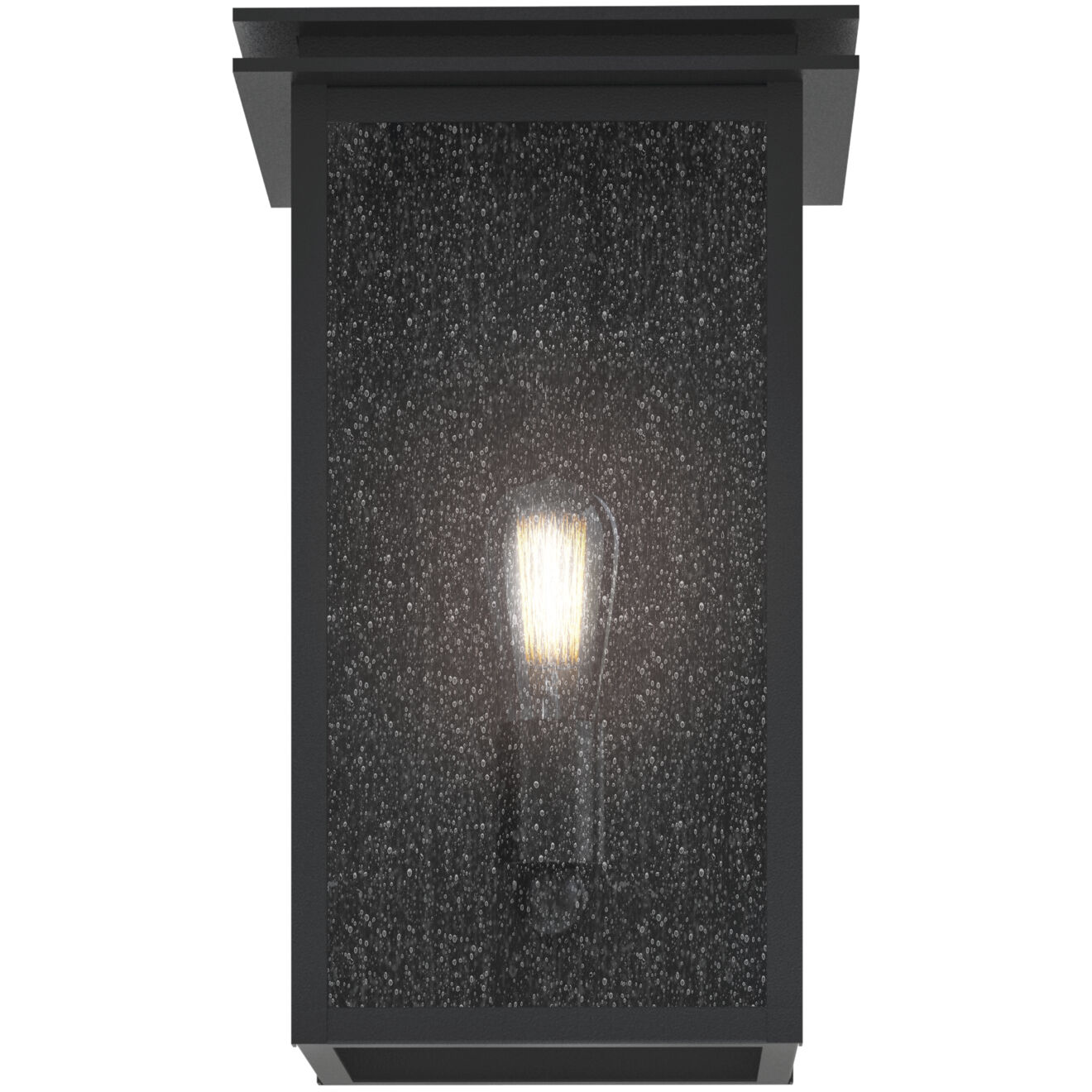 Arkville 1 Light 14 inch Textured Black Outdoor Wall Light, Medium