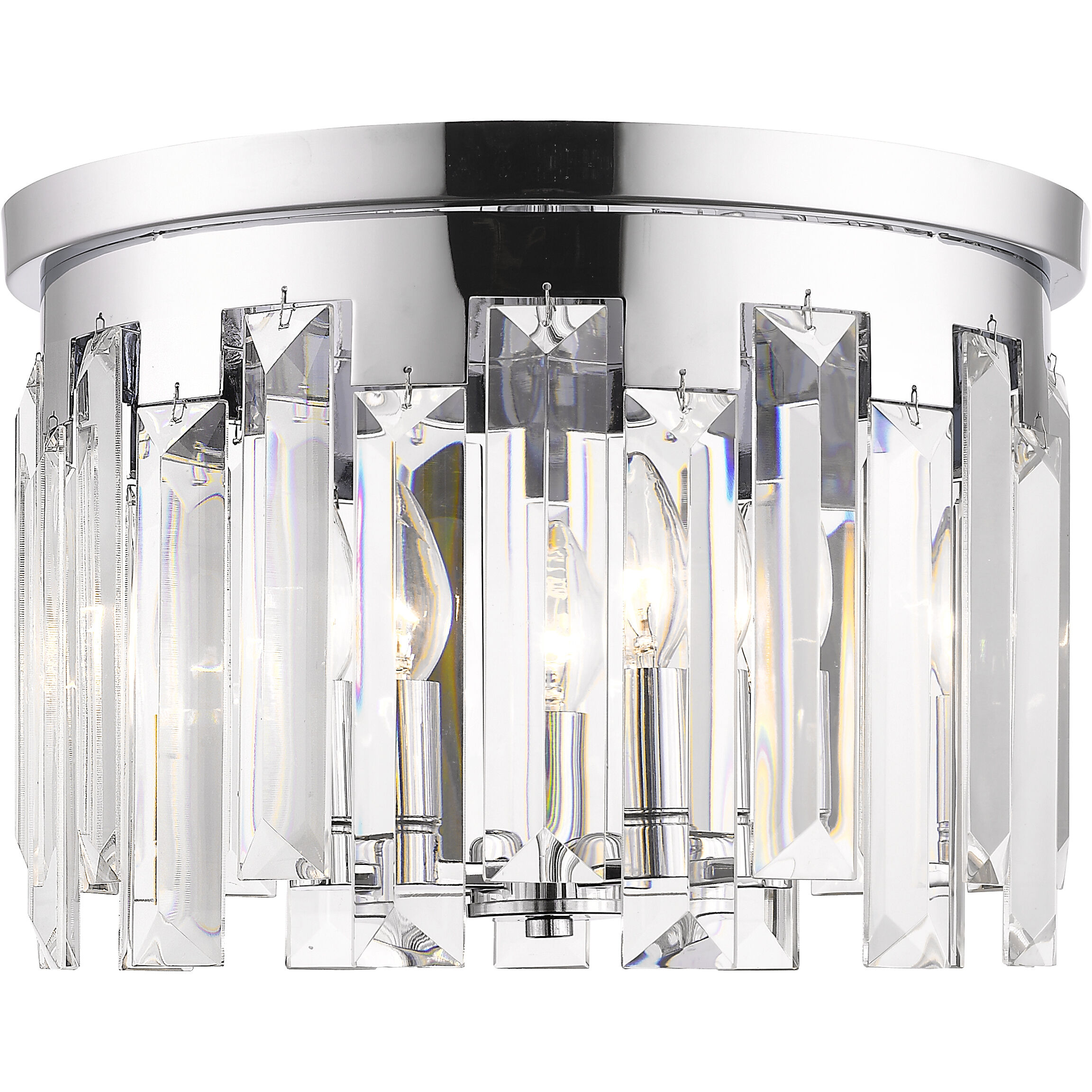 Cormac 4 Light 15.75 inch Chrome Flush Mount Ceiling Light in 14