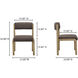 April Brown Dining Chair, Set Of Two