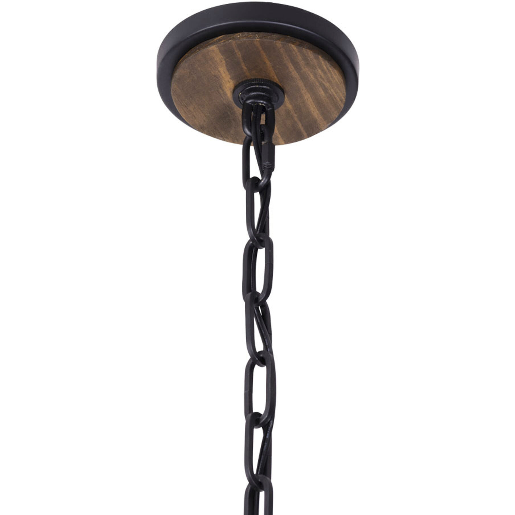 Suratto 6 Light 18 inch Matte Black Foyer Pendant Ceiling Light