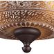 Norwich 3 Light 14 inch Oiled Bronze Semi Flush Mount Ceiling Light