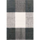Kali 36 X 24 inch Black/White Rug in 2 x 3