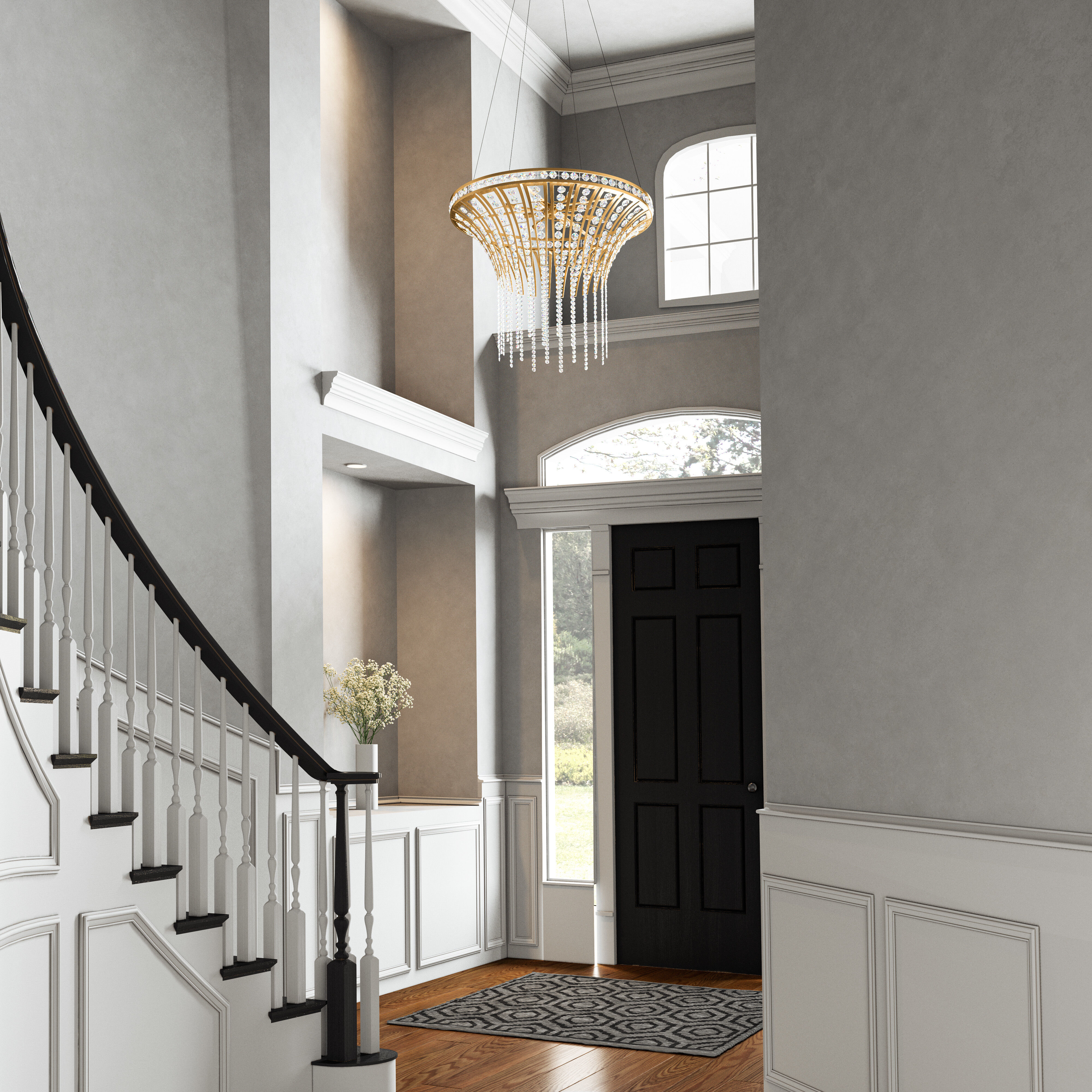 Fantania 8 Light 36 inch Champagne Gold Chandelier Ceiling Light