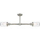 Franklin Restoration Dover LED 21 inch Brushed Satin Nickel Chandelier Ceiling Light in Seedy Glass, Franklin Restoration