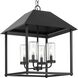 Chapel 4 Light 18.12 inch Textured Black Outdoor Pendant