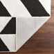 Optika 36 X 24 inch Black/White Rug in 2 x 3