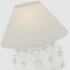 Kelly Wearstler Linden 23 inch 15.00 watt Plaster White Orb Table Lamp Portable Light, Medium
