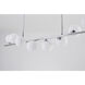 Canada 8 Light 3.9 inch Chrome Chandelier Ceiling Light