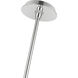 Circulo 8 Light 37 inch Polished Chrome Large Pendant Chandelier Ceiling Light