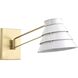 Point Dume&trade; Onshore 22.5 inch 60 watt Brushed Brass Swing Arm Wall Sconce Wall Light, Design Series