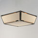 Montauk 4 Light 24 inch Black Flush Mount Ceiling Light