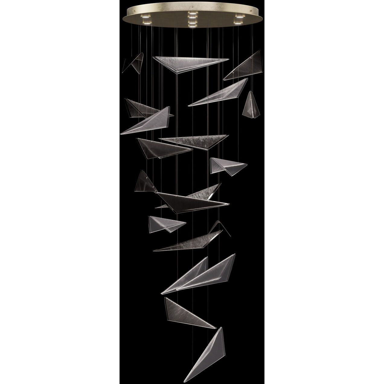 Volo 8 Light 36 inch Gold Pendant Ceiling Light