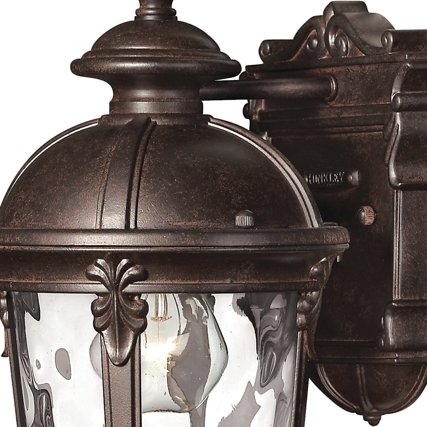 Estate Series Windsor Outdoor Wall Mount Lantern in River Rock, Small