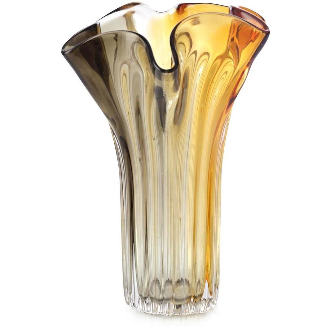 Amber Ruffles 19 X 14 inch Vase
